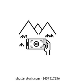 augmented reality, technology, game, smartphone icon. Element of new technology icon on white background