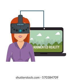 Augmented reality technology icon