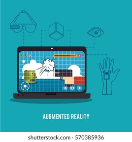 Augmented reality technology icon