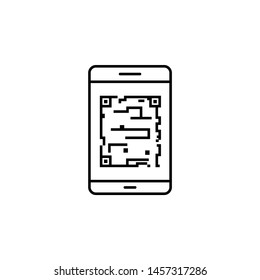augmented reality, technology, qr, code icon. Element of new technology icon on white background