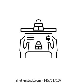 augmented reality, technology, shopping icon. Element of new technology icon on white background