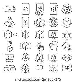 Augmented reality and three dimensional graphics icons