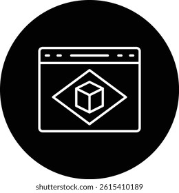 Augmented Reality vector icon. Can be used for printing, mobile and web applications.