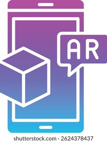 Augmented Reality vector icon. Can be used for printing, mobile and web applications.