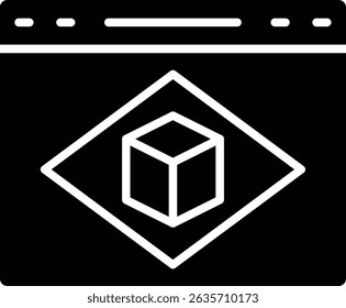 Augmented Reality vector icon. Can be used for printing, mobile and web applications.