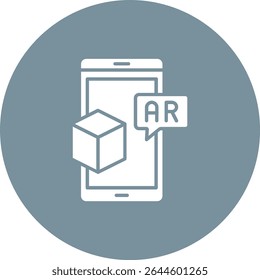 Augmented Reality vector icon. Can be used for printing, mobile and web applications.