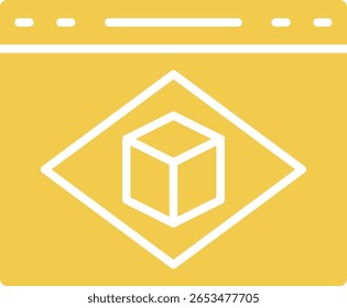 Ícone do vetor de Realidade Aumentada. Pode ser usado para impressão, aplicativos móveis e da Web.