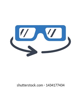 Augmented Reality & Virtual Reality - 3D goggles Icon
