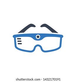 Augmented Reality & Virtual Reality Glasses Icon