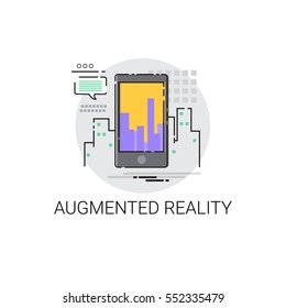 Augmented Reality Visual Technology Icon Vector Illustration