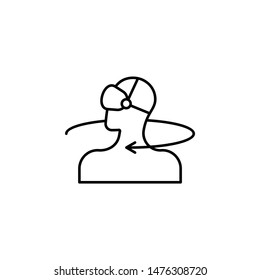 Augmented reality, vr, man, rotation icon. Element of augmented reality icon