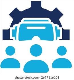 Augmented Team Icon Element For Design