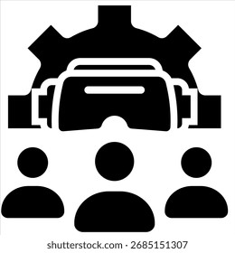 Augmented Team Icon Element For Design