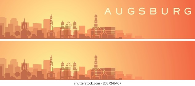 Augsburg Beautiful Skyline Scenery Banner