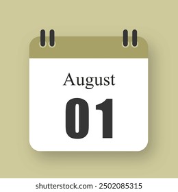 August 01 Date On Calendar