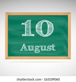 August 10, day calendar, school board, date, schedule, financial planning