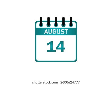August 14 Calendar Image – Important Events, Holidays, and Observances