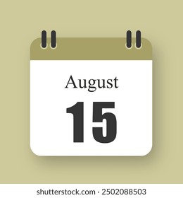 15 De Agosto Fecha En Calendario