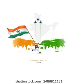 August 15, Independence Day India, India independence, freedom, Vector illustration