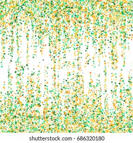 August 15 India Republic Day vector background with vertical lines of orange and green stars on white background. Indian Independence Day pattern in India flag colors. Holiday graphic design.
