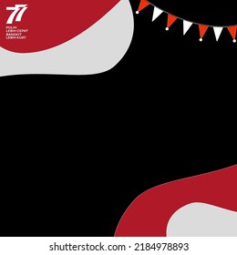 August 17 Indonesia independence greeting template black background 

Format Vector 