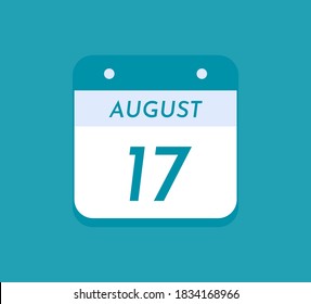 August 17 Single Day Calendar, 17 August 