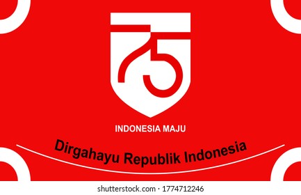 August 17th. Indonesian Independence Day greeting cards, banners and logos