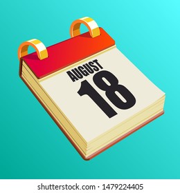 August 18 on Red Calendar