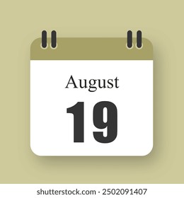 August 19 Date On Calendar