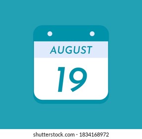 19 de agosto Calendario de un solo día, 19 de agosto 