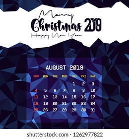 August 2019 Calendar Template