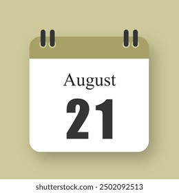 August 21 Date On Calendar
