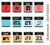 August 21st Calendar Designs: Twelve Variations