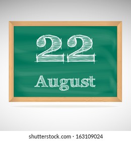 August 22, day calendar, school board, date, schedule, financial planning