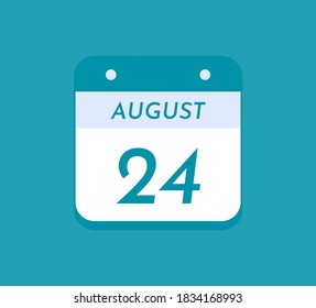August 24 Single Day Calendar, 24 August 