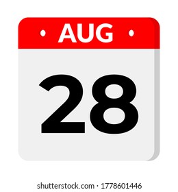 August 28 - calendar icon