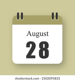 August 28 Date On Calendar
