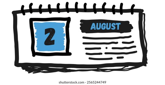 August 2nd: Daily Planner, Schedule, and Notes