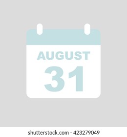 AUGUST 31,calendar icon.