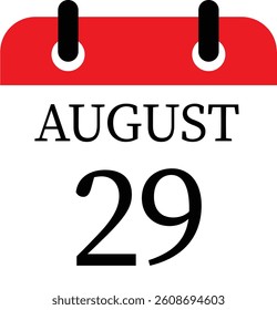 August calendar icon.Meeting appointment time.Calendar Event schedule date. Agenda plan, May month schedule calendar and Time planner.calendar date icon on white background.
