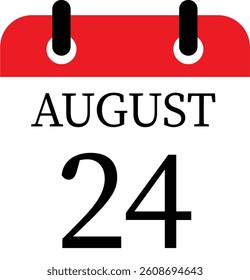 August calendar icon.Meeting appointment time.Calendar Event schedule date. Agenda plan, May month schedule calendar and Time planner.calendar date icon on white background.