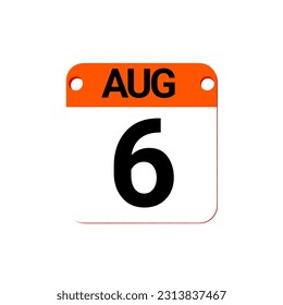 August date 1 to 31 - Calendar Icon. Calendar Icon with shadow. Flat style. Date, day and month. Reminder. Vector illustration. Organizer application, app symbol. Ui. User interface sign. EPS 10