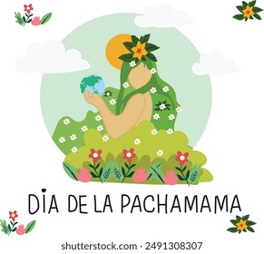 august is dia de la pachamama vector illustration. 
Good for banner, poster, greeting card, party card, invitation, template, advertising, campaign, and social media. 
