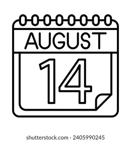 August Icon Design For Personal And Commercial Use