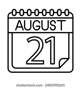 August Icon Design For Personal And Commercial Use