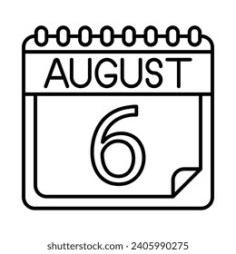 August Icon Design For Personal And Commercial Use