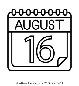 August Icon Design For Personal And Commercial Use