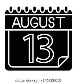 August Icon Design For Personal And Commercial Use