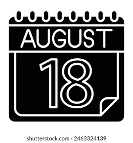 August Icon Design For Personal And Commercial Use