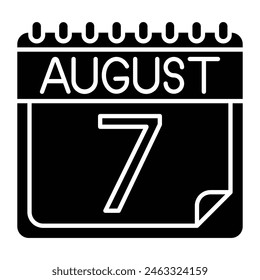 August Icon Design For Personal And Commercial Use